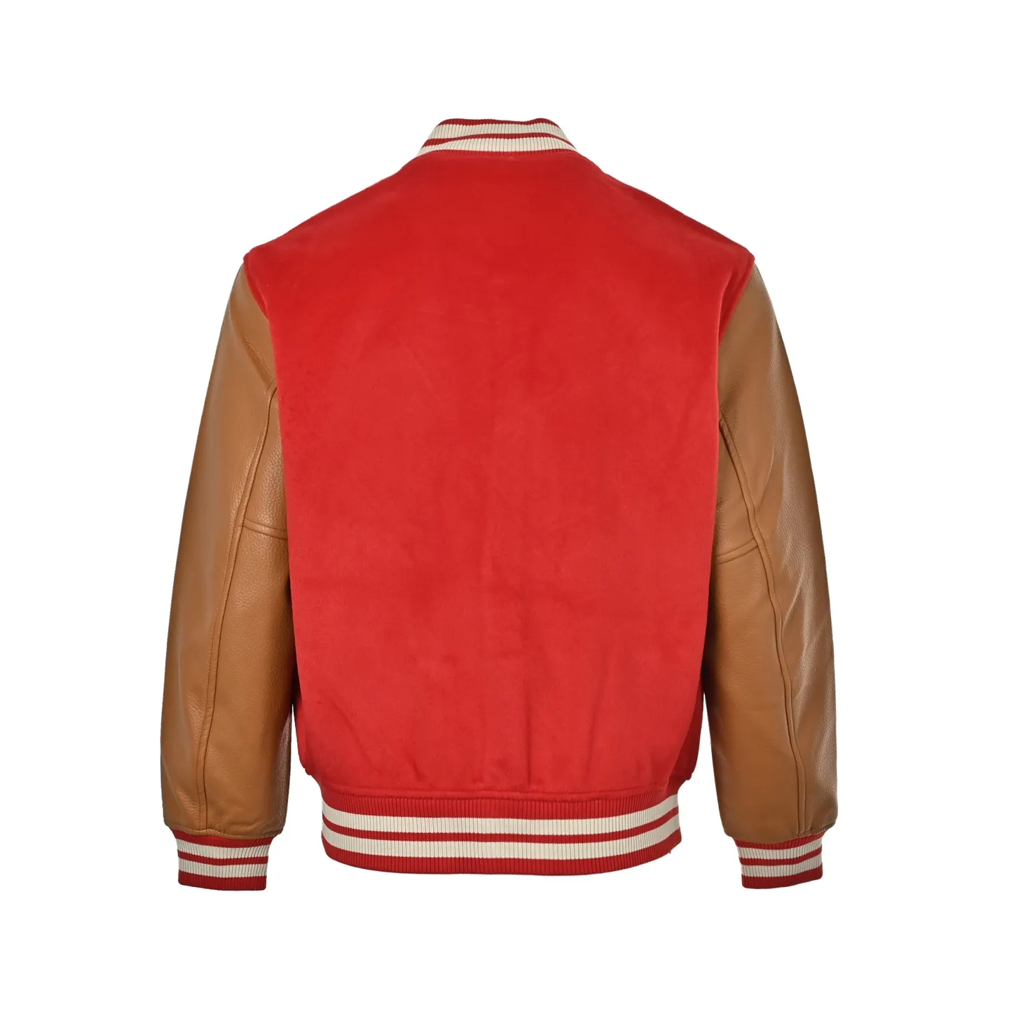 Louis Vuitton/Louis Vuitton lining presbyopia hem leather patch baseball jacket jacket